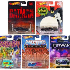 “Retro Entertainment 2022” G Case 5 piece Set Diecast Model Cars by Hot Wheels