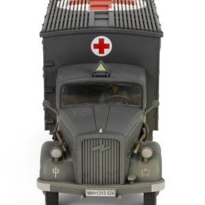 Opel-Blitz Kfz.305 Ambulance Gray (Weathered) “German Army” “Armoured Fighting Vehicle” Series 1/32 Diecast Model by Forces of Valor