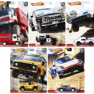 “Wild Terrain” 5 piece Set “Car Culture” Series Diecast Model Cars by Hot Wheels