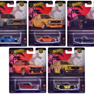 “Japan Historics 4” 5 piece Set “Car Culture” 2024 Series B Diecast Model Cars by Hot Wheels