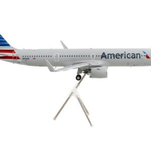 Airbus A321neo Commercial Aircraft “American Airlines” Silver with Striped Tail “Gemini 200” Series 1/200 Diecast Model Airplane by GeminiJets