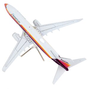 Boeing 737-800 Commercial Aircraft “American Airlines – AirCal” Gray with Stripes “Gemini 200” Series 1/200 Diecast Model Airplane by GeminiJets