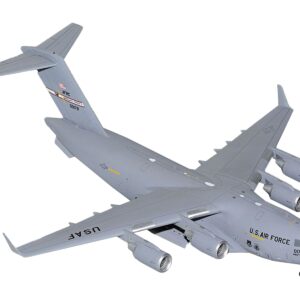 Boeing C-17 Globemaster III Transport Aircraft “Wright-Patterson Air Force Base” United States Air Force (000178) Gray “Gemini 200” Series 1/200 Diecast Model Airplane by GeminiJets