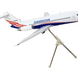 McDonnell Douglas DC-9-15F Commercial Aircraft “Ameristar Air Cargo” White with Blue and Red Stripes “Gemini 200” Series 1/200 Diecast Model Airplane by GeminiJets