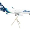 Boeing 737-700BDSF Commercial Aircraft “Alaska Air Cargo” White with Blue Tail “Gemini 200” Series 1/200 Diecast Model Airplane by GeminiJets