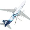 Boeing 737 MAX 9 Commercial Aircraft “Alaska Airlines – Seattle Kraken” White with Blue Tail “Gemini 200” Series 1/200 Diecast Model Airplane by GeminiJets