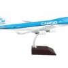 Boeing 747-400F Commercial Aircraft “KLM Royal Dutch Airlines Cargo” Blue with White Tail “Gemini 200 – Interactive” Series 1/200 Diecast Model Airplane by GeminiJets