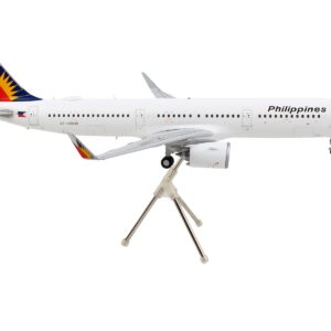 Airbus A321neo Commercial Aircraft “Philippine Airlines” White with Tail Graphics “Gemini 200” Series 1/200 Diecast Model Airplane by GeminiJets