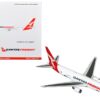 Boeing 767-300ERF Commercial Aircraft “Qantas Freight” White with Red Tail “Gemini 200 – Interactive” Series 1/200 Diecast Model Airplane by GeminiJets