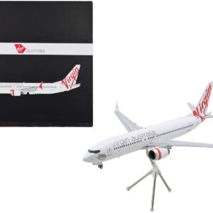 Boeing 737 MAX 8 Commercial Aircraft “Virgin Australia” (VH-8IA) White with Red Tail Graphics “Gemini 200” Series 1/200 Diecast Model Airplane by GeminiJets