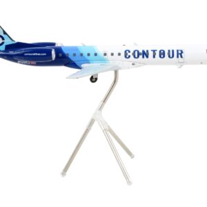 Embraer ERJ-145 Commercial Aircraft “Contour Airlines” White and Blue “Gemini 200” Series 1/200 Diecast Model Airplane by GeminiJets