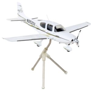 Cirrus SR22 Composite Aircraft “N2525V” White “Gemini General Aviation” Series 1/72 Diecast Model Airplane by GeminiJets