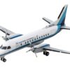 Saab 340B Commercial Aircraft “Eastern Express” (N407BH) White with Blue Stripes 1/400 Diecast Model Airplane by GeminiJets