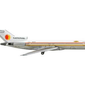 Boeing 727-200 Commercial Aircraft “National Airlines” White with Yellow and Orange Stripes 1/400 Diecast Model Airplane by GeminiJets