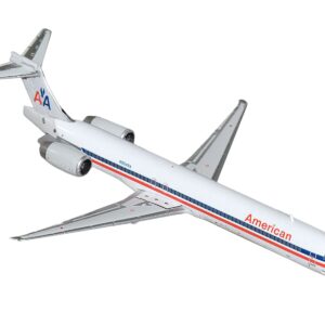 McDonnell Douglas MD-90 Commercial Aircraft “American Airlines” (N904RA) White with Blue and Red Stripes 1/400 Diecast Model Airplane by GeminiJets