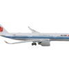 Airbus A350-900 Commercial Aircraft “Air China” White with Blue Stripes 1/400 Diecast Model Airplane by GeminiJets