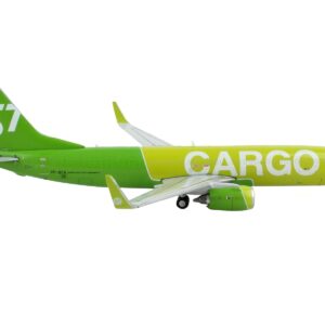 Boeing 737-800BCF Commercial Aircraft “S7 Airlines Cargo” Green 1/400 Diecast Model Airplane by GeminiJets