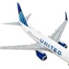 Boeing 737-700 Commercial Aircraft “United Airlines” White with Blue 1/400 Diecast Model Airplane by GeminiJets