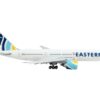 Boeing 777-200ER Commercial Aircraft with Flaps Down “Eastern Air Lines” White with Striped Tail 1/400 Diecast Model Airplane by GeminiJets