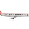 Embraer ERJ-145 Commercial Aircraft “JetSuiteX” White with Red Stripes 1/400 Diecast Model Airplane by GeminiJets