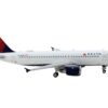 Airbus A320 Commercial Aircraft “Delta Air Lines” White with Red and Blue Tail 1/400 Diecast Model Airplane by GeminiJets