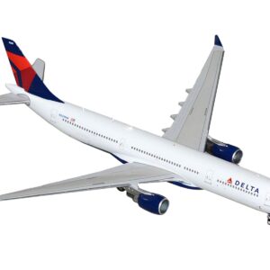 Airbus A330-300 Commercial Aircraft “Delta Air Lines” (N829NW) White with Blue and Red Tail 1/400 Diecast Model Airplane by GeminiJets