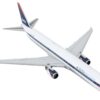 Boeing 767-400ER Commercial Aircraft “Delta Airlines – Interim Livery” White with Blue Stripes 1/400 Diecast Model Airplane by GeminiJets