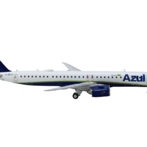 Embraer E195-E2 Commercial Aircraft “Azul Brazilian Airlines” (PS-AEH) White with Blue Tail 1/400 Diecast Model Airplane by GeminiJets