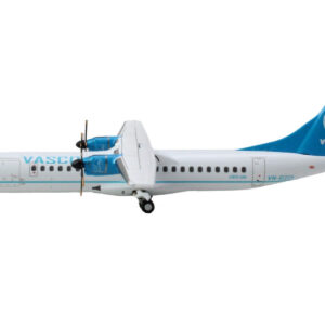 ATR 72-500 Commercial Aircraft “VASCO (Vietnam Air Services Company)” (VN-B221) White with Blue Tail 1/400 Diecast Model Airplane by GeminiJets