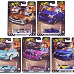 “Boulevard 101-105” 5 piece Set “Premium” 2024 Series Diecast Model Cars by Hot Wheels