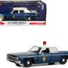 1975 Dodge Monaco Dark Blue with White Top “Kansas Highway Patrol” “Hot Pursuit” Series 1/24 Diecast Model Car by Greenlight