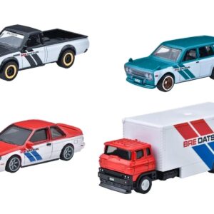 “BRE” Set of 4 pieces Series Hot Wheels “Premium” 2024 Series U Diecast Model Cars by Hot Wheels