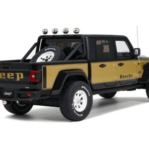 2020 Jeep Gladiator Honcho Pickup Truck Black and Gold 1/18 Model Car by GT Spirit