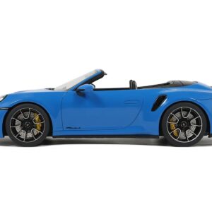 2020 Porsche 911 (992) Turbo S Cabriolet Blue 1/18 Model Car by GT Spirit