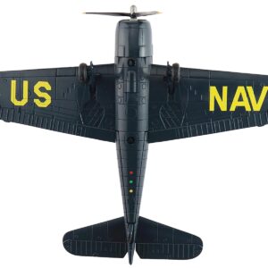 Grumman F6F-5 Hellcat Fighter Aircraft “Blue Angels #1-4 Decals” (1946) United States Navy “Air Power Series” 1/72 Diecast Model by Hobby Master