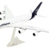 Airbus A380 Commercial Aircraft “Lufthansa” (D-AIMK) White with Dark Blue Tail 1/200 Plastic Model Airplane by Herpa