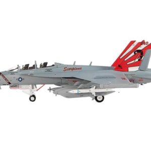 Boeing EA-18G Growler Aircraft “VAQ-132 Scorpions” United States Navy 1/72 Diecast Model by JC Wings