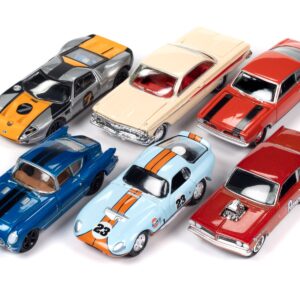 “Classic Gold Collection” 2023 Set A of 6 Cars Release 2 1/64 Diecast Model Cars by Johnny Lightning