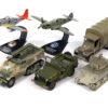 “Military” Set B of 6 pieces 2024 Release 1 Limited Edition Diecast Models by Johnny Lightning