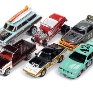 “Street Freaks” 2023 Set B of 6 Cars Release 1 1/64 Diecast Model Cars by Johnny Lightning