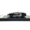 McLaren Elva Convertible #4 Carbon Black with White and Red Stripes 1/64 Diecast Model Car by LCD Models