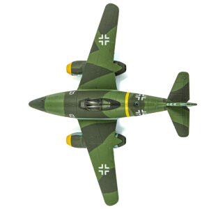 Messerschmitt Me 262 Fighter Aircraft “White 8 258 aerial victory ace Walter Nowotny Kommando Nowotny Germany” (1944) German Luftwaffe 1/72 Diecast Model Airplane by Luppa