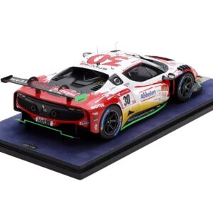 Ferrari 296 GT3 #30 Earl Bamber – Nicky Catsburg – Felipe Fernandez Laser – David Pittard “Frikadelli Racing Team” Winner “24 Hours of Nurburgring” (2023) with Acrylic Display Case 1/18 Model Car by LookSmart