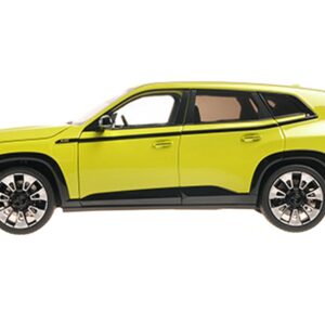 2023 BMW XM Yellow with Black Stripes 1/18 Diecast Model Car by Minichamps