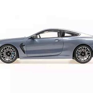 2020 BMW M8 Coupe Blue Metallic with Carbon Top 1/18 Diecast Model Car by Minichamps