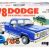 Skill 2 Model Kit 35.15Dodge D100 Pickup Truck with Mini Bike 1/25 Scale Model by MPC