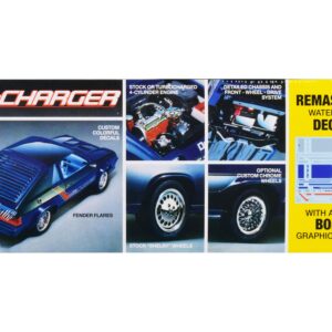 Skill 2 Model Kit 1986 Dodge Shelby Charger 1/25 Scale Model by MPC