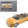 2016 Bentley Continental GT Convertible LHD Sunburst Gold 1/18 Diecast Model Car by Paragon