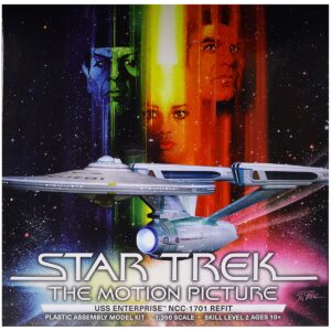 Skill 2 Model Kit U.S.S. Enterprise NCC-1701 Refit Spaceship “Star Trek: The Motion Picture” (1979) Movie 1/350 Scale Model by Polar Lights