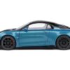 2023 Alpine A100 Radicale Blue Metallic with Carbon Hood and Top 1/18 Diecast Model Car by Solido